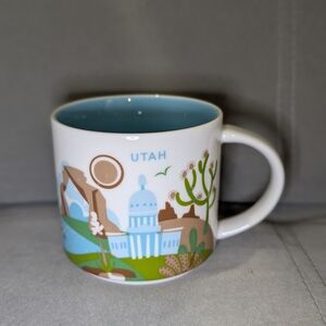 Starbucks Utah Mug with Blue Interior